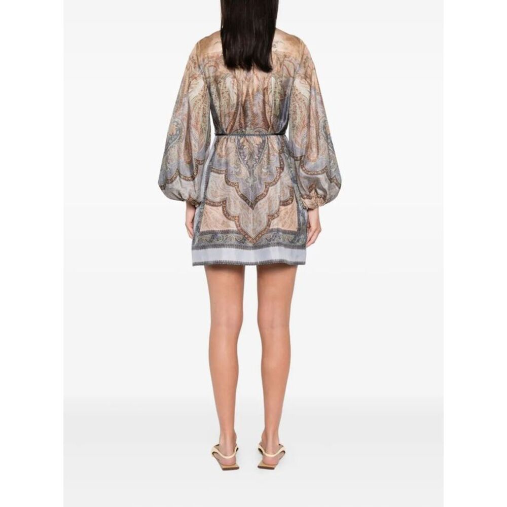 Zimmermann Women Wanderlust Tie-Neck Tunic Dress - Picture 5 of 5